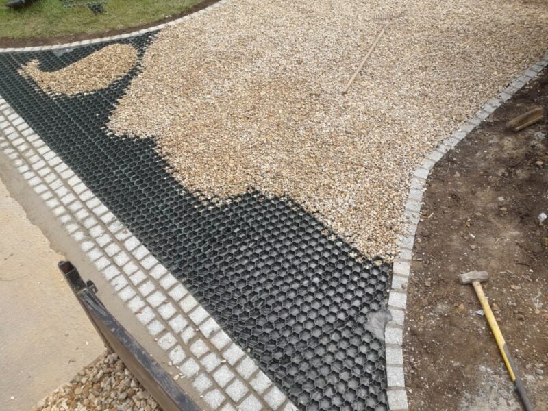 Gravel Driveway With Stabiliser