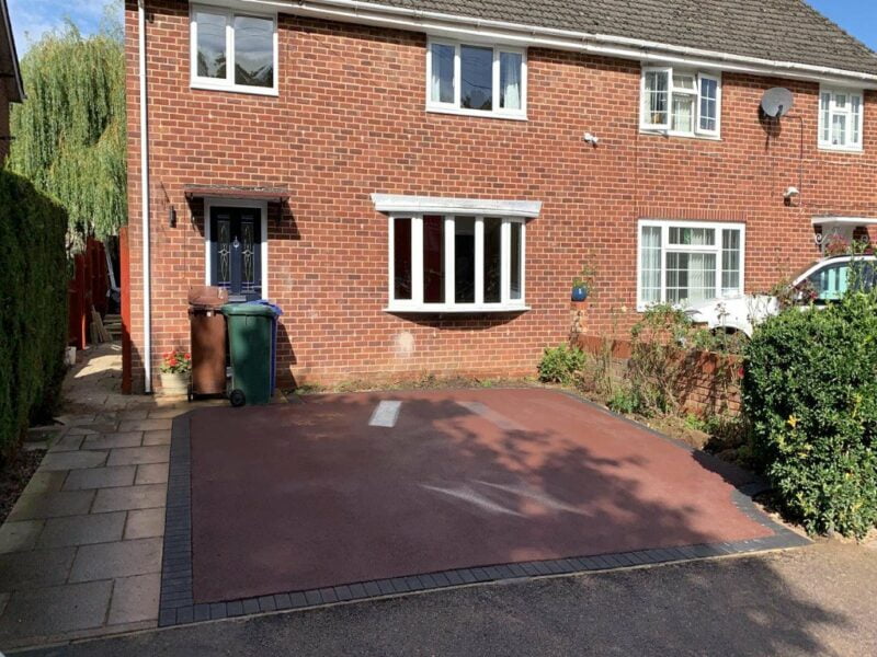 Red Tarmac Driveways Essex