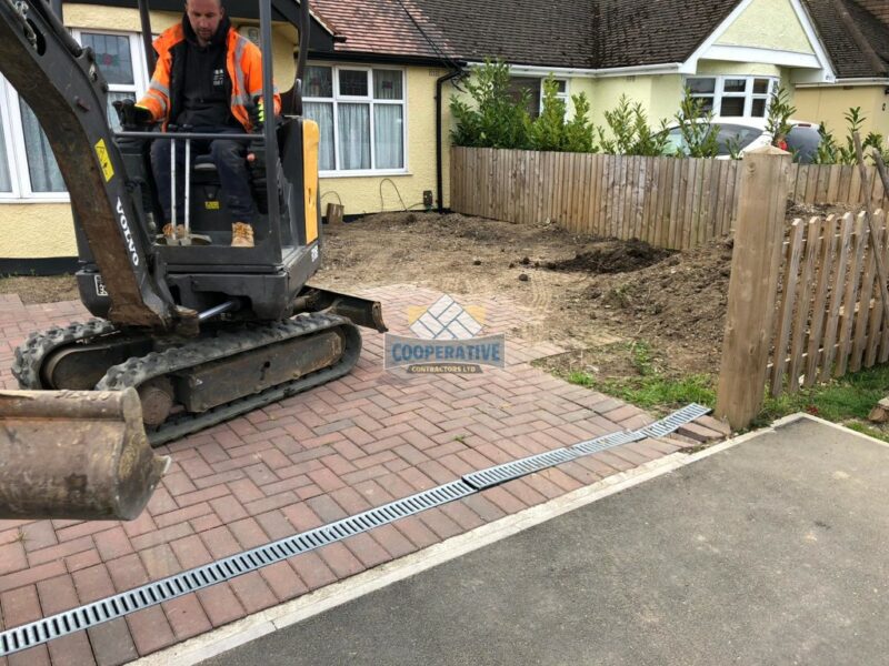 Ash Grey Block Paved Driveway in Wickford, Essex