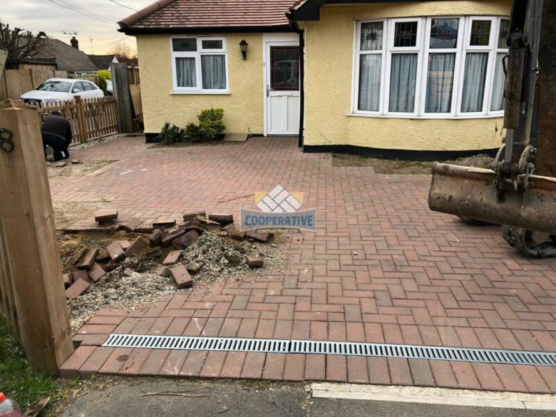 Ash Grey Block Paved Driveway in Wickford, Essex