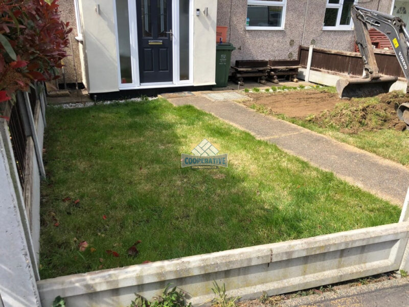Charcoal Paved Driveway with Light Grey Border in Wickford, Essex