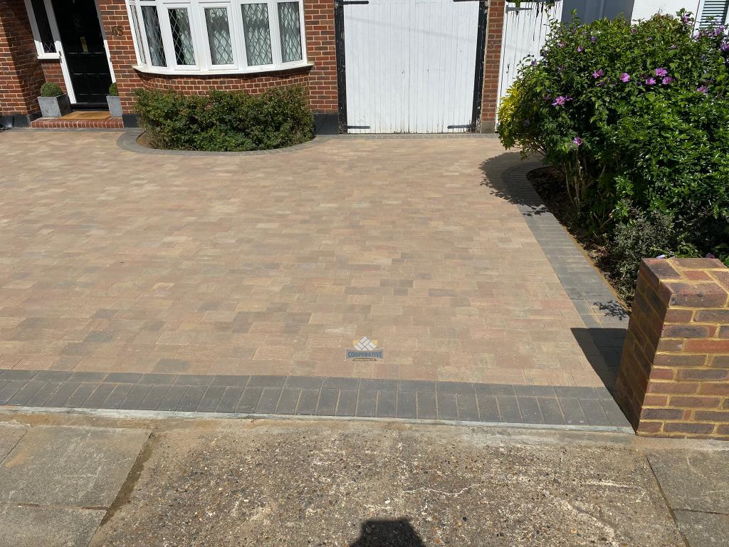 Block paving laid on a driveway in Castle Hedingham