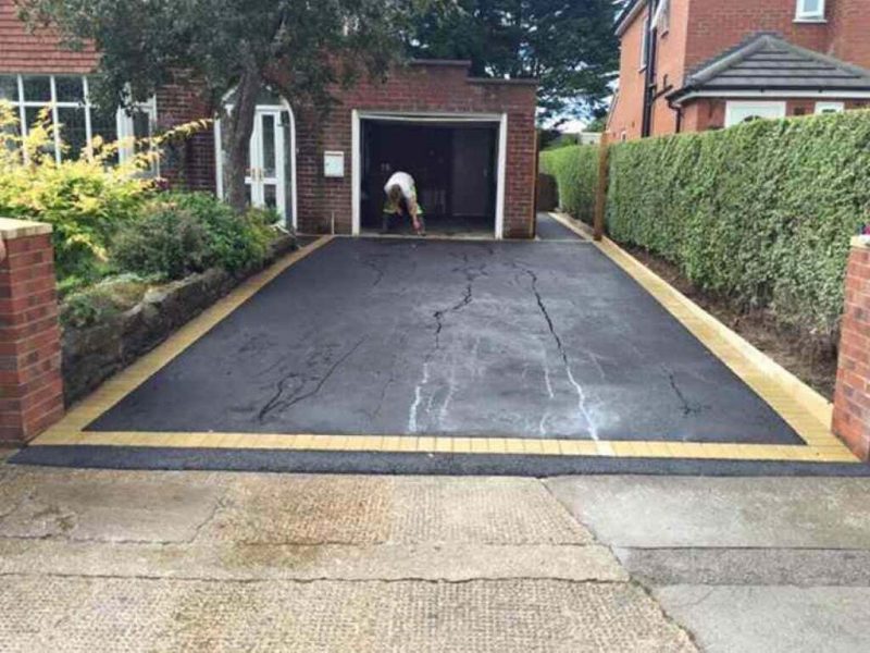 New Driveway With Aspahlt in West Mersea