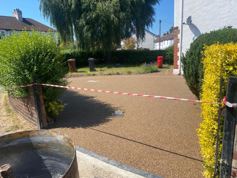New driveway finished with resin in Galleywood